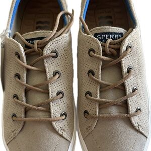 NWT Sperry Beige Crest Vibe PlushwaveSneakers size 9.5